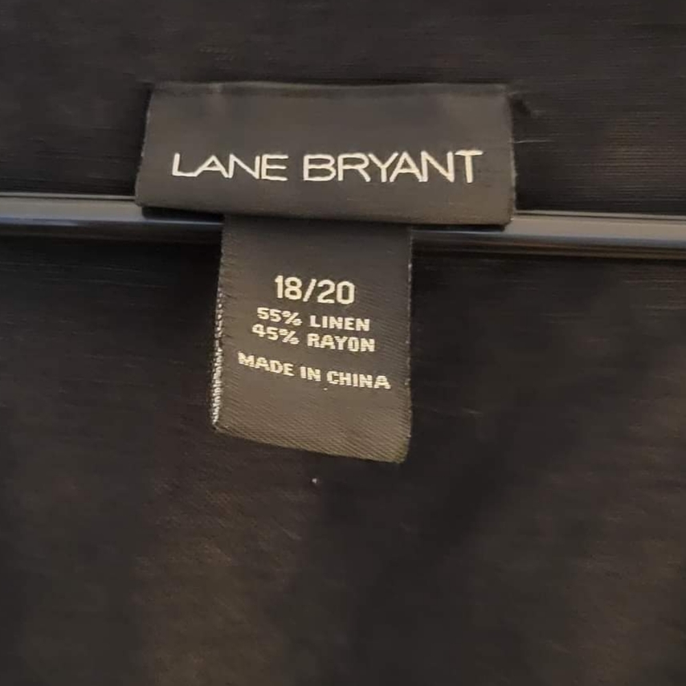 Women's Black Blouse Lane Bryant V-neck Tunic Style